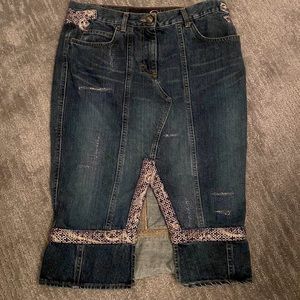 Just Cavalli Denim Skirt